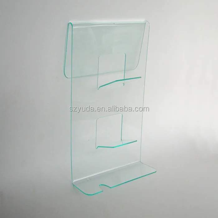 2 tiers 10mm clear thick acrylic