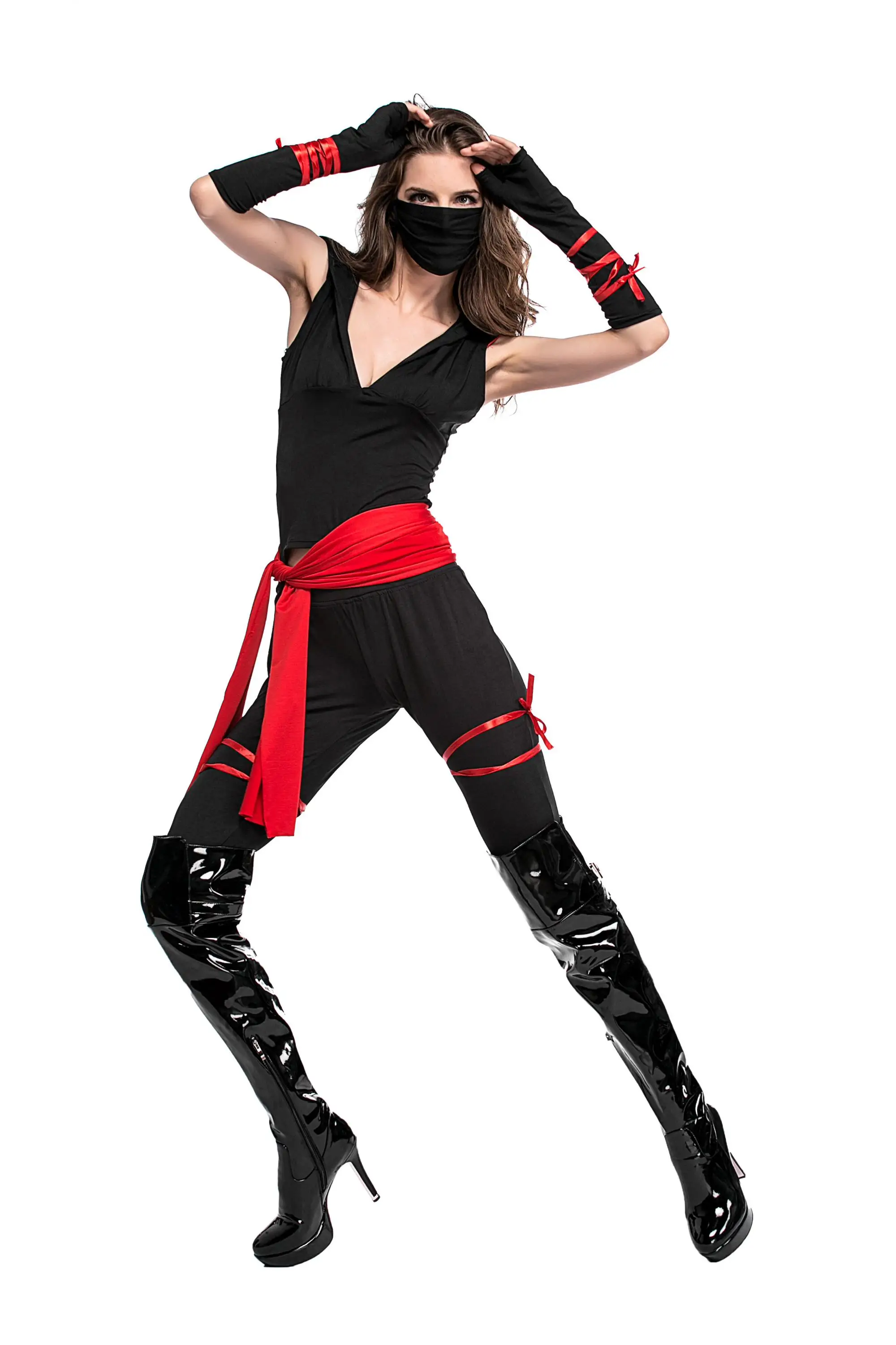 Female Japanese Sexy Classic Ninja Costumes Woman Sexy Ladies Female Ninja Cosplay Costume For 