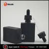 eye drops container black Matte rectangular glass dropper bottle 0.5oz 1oz 15ml 30ml