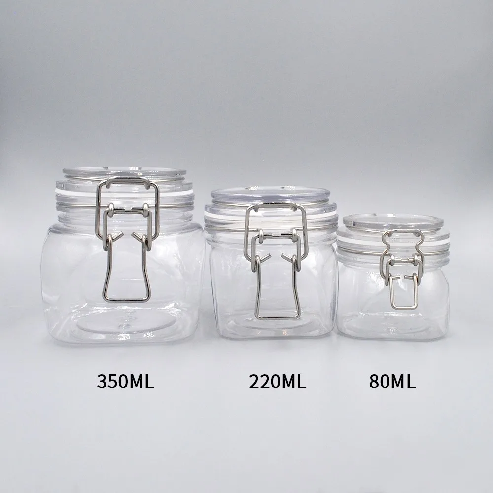 350ml Plastic Food Storage Mason Jar Airtight Coffee Canister Buy