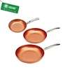Aluminum copper nonstick fry pan