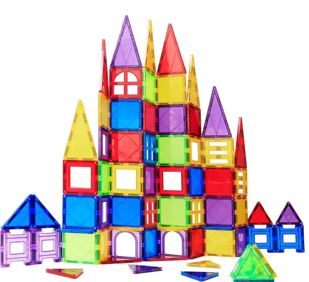 New Intellectual Kindergarten Educational Geometric Wood Building Blocks Toys Magplayer Magic