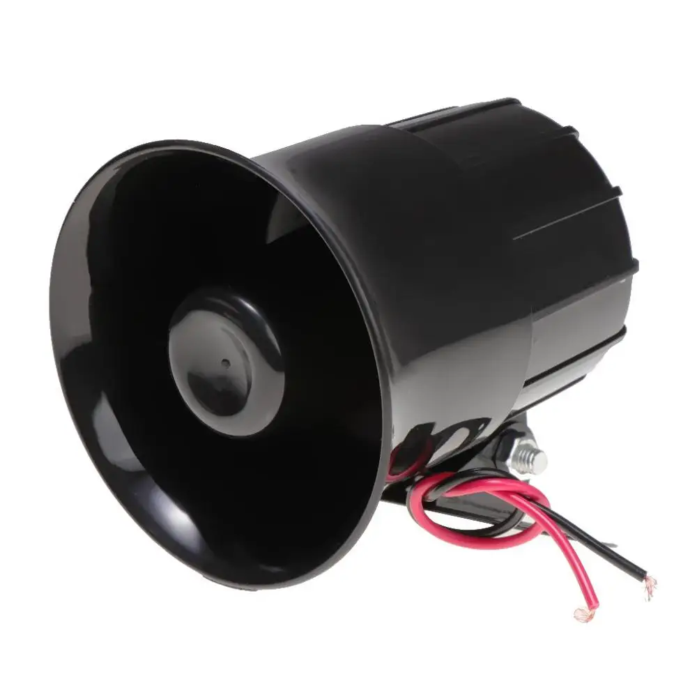 
SFL 12V 15W One Tone Loud Electric Car Speaker Alarm Siren Horn with Remote Control 