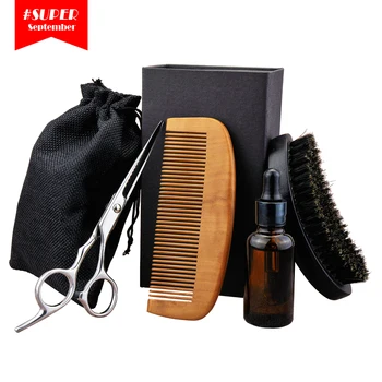 High Quality Men's Beard Grooming Kit Beard Brush Kit With ...