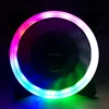 Aurora 12 cm Solar eclipse LED Lamp Shine Ultra-quiet Computer Case fan CPU fan heat dissipation 4 Pins temperature control PWM