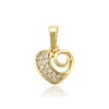 33178 Xuping heart shape gold designs pave rhinestone wholesale pendant jewelry