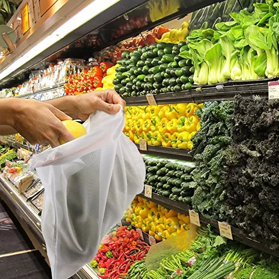 Ecofriendly Reusable Mesh Bag For Grocery Shopping,Storage,Fruit And