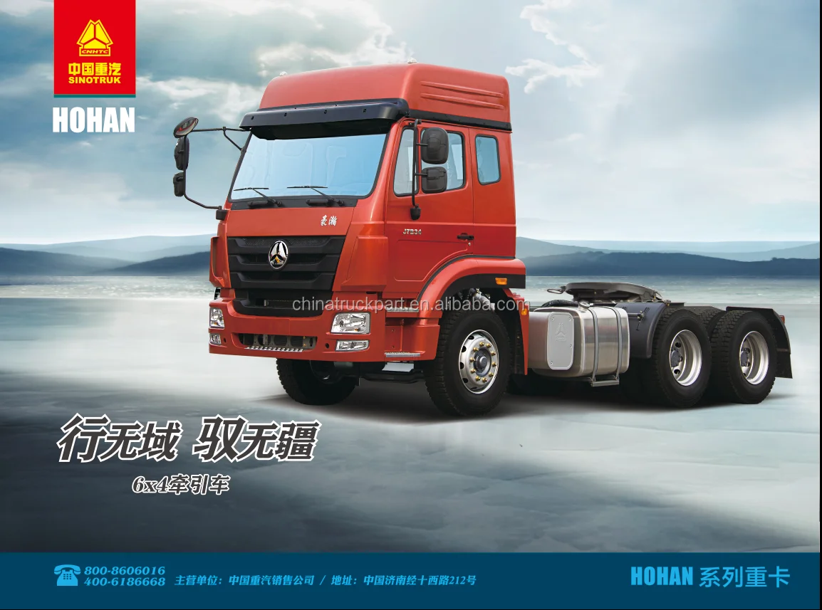 SINOTRUK HOHAN 25000 GVW 6x4 Tractor Truck - 351-450hp Diesel