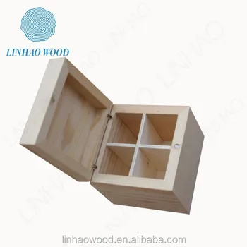 Dividers And Lids,Unfinished Wooden Box 