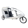 PE Cabin Pedal Assist 3 Wheel 2 Passengers Rental Use Velo Taxi Style Cargo Tricycle Electric Taxi Bike