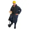Snap Up Storm Fly Front Classic Plus Black Raincoat