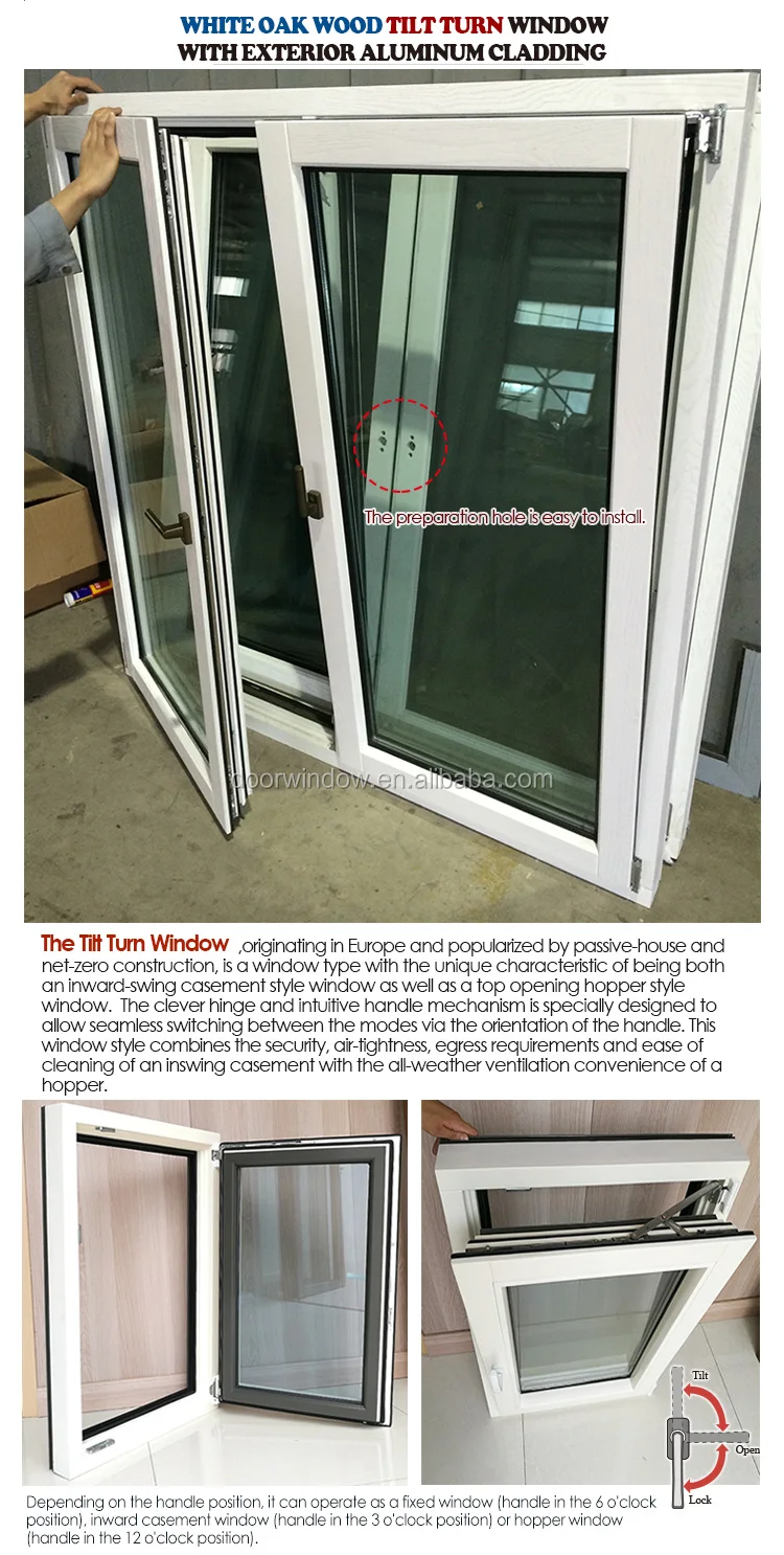 white side hung casement window