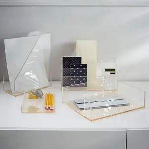 Clear Acrylic Desktop Organizer Office Accessories Clear Acrylic Desktop Organizer Office Accessories Supplieranufacturers At Alibaba