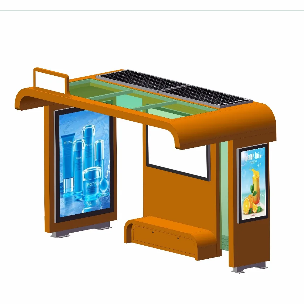 product-YEROO-Customized Stainless Steel Solar Bus Stop Shelter For Sale-img-6