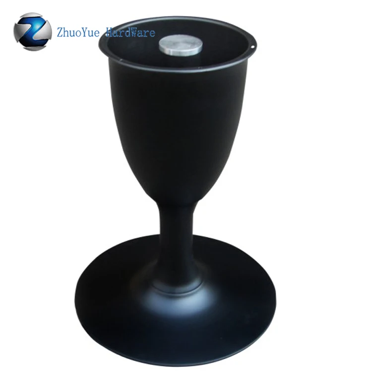 high quality round metal glass table base for dinning glass top 
