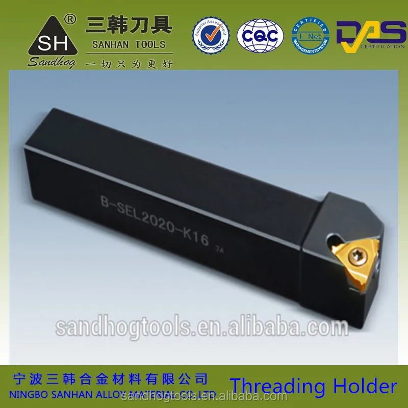 CNGX 1PC SER2020K16 Threading Lathe Turning Tool Holder With 16ER3.0ISO SMX35 inserts
