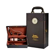 Custom logo luxury leather red wine storage gift box set wholesale wine bottle presentation packaging box with accessories