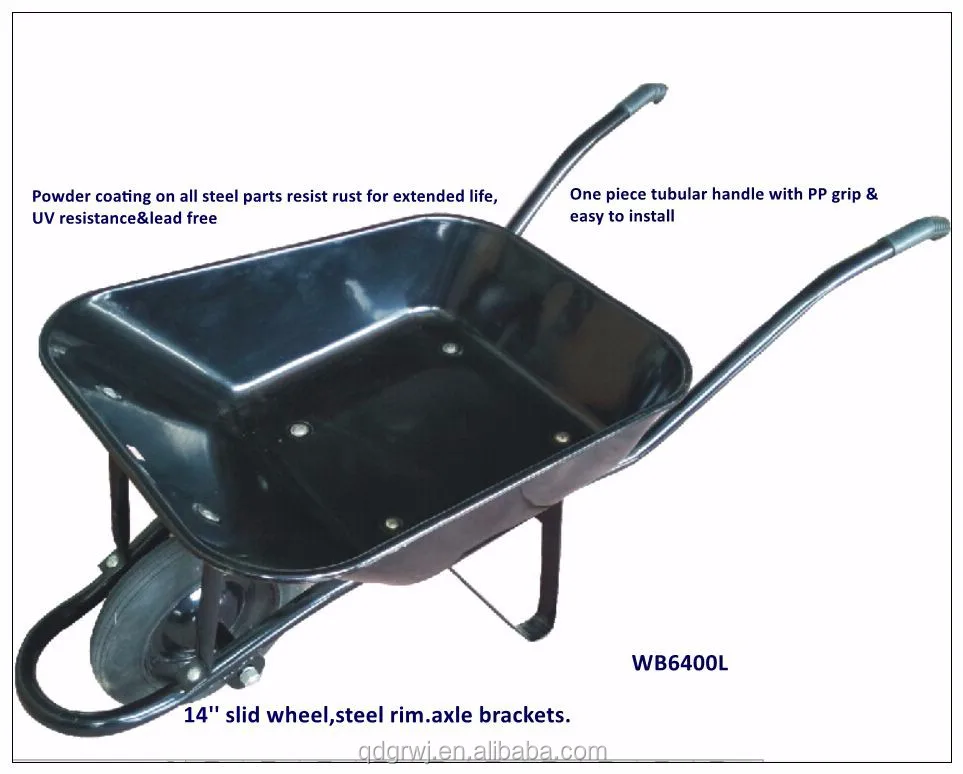 Wb6200 Metal Buckets Wheelbarrow For Construction Buy Wheelbarrow For