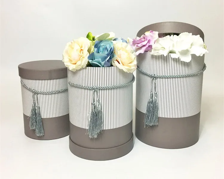 Luxury custom printing colorful cardboard round box flower boxes 4.jpg