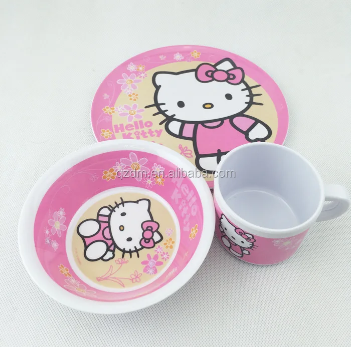 Melamine Kids Set , Children Plastic Tableware Foodgarde
