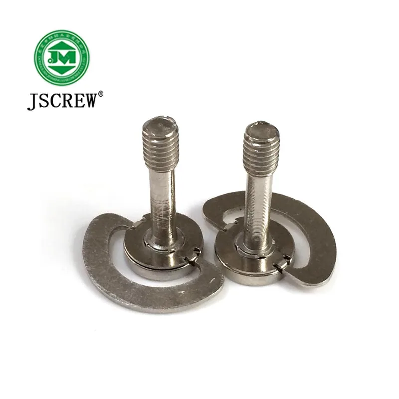 Stainless Steel Flat Hand Tighten Screws 6*35 With Pull D Ring Screw