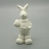 Ceramic Easter Decoration Bunny Rabbit Figurine With Egg