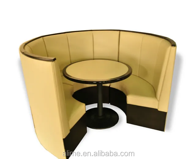 Alime Cafe Furniture Round Booth Seating Restaurant Furniture Afbt130 ...