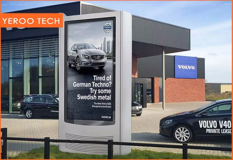 55 Inch Outdoor Touch Screen Monitor Water Proof Lcd Video Player High Brightness Monitor With