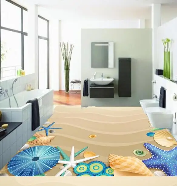 2016 Special 3d Starfish Golden Sand Beach Floor And Wall Tiles