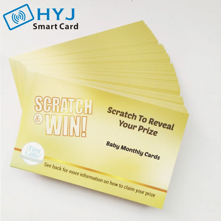 Wholesale Custom Paper Scratch Card Lottery Scratch Card Buy Scratch