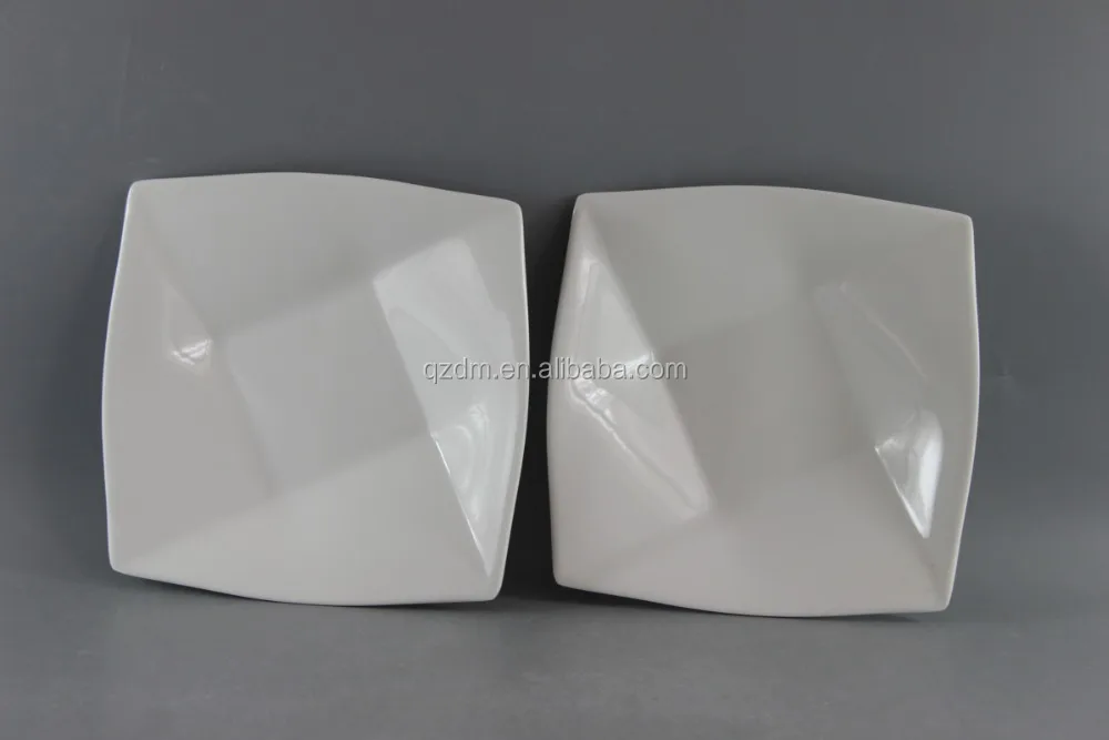 Irregular Shape Melamine White Plate And Dish In Top Grade