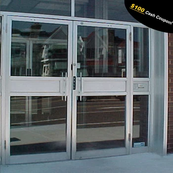 Fancy Commercial Exterior Aluminium Glass Double Entry Doors - Buy ...