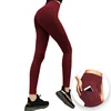 2019 wholesale custom nylon spandex sex black girls yoga sport leggings fitness white pants fancy with phone pockets