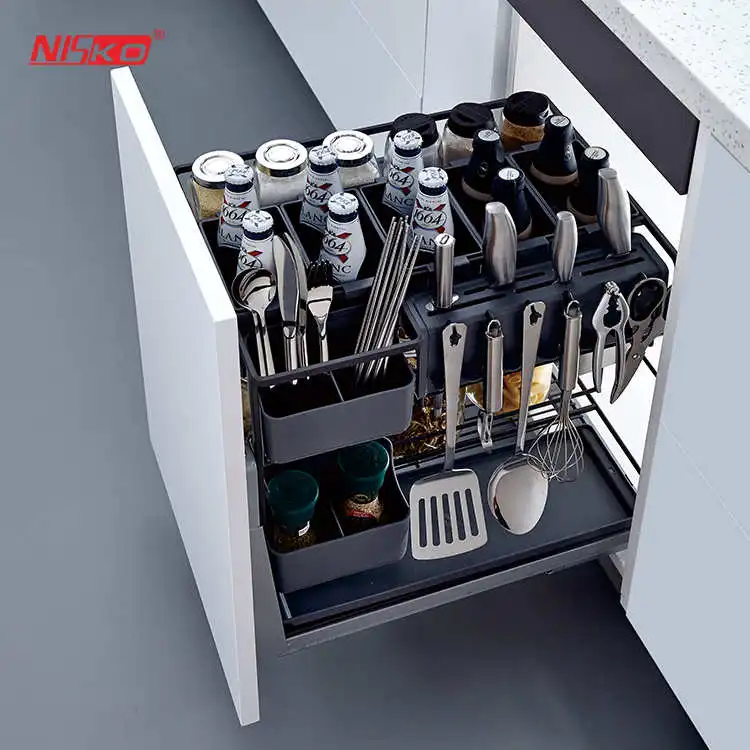 Kitchen Drawer Dish Rack,Stainless Steel Pullout Drawer Basket Buy