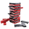 wholesale Solid Wood Classic Building Tower Tumbling Blocks Stacking Tumbling Tower locks