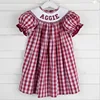 Monogram Summer Girls Striped Bubble Dress