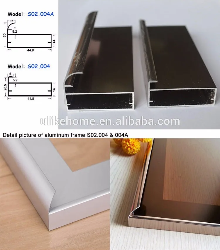 Custom size Aluminum Frame Glass Door with tempered glass hinges wheels for kitchen cabinet wardrobe bath mirror