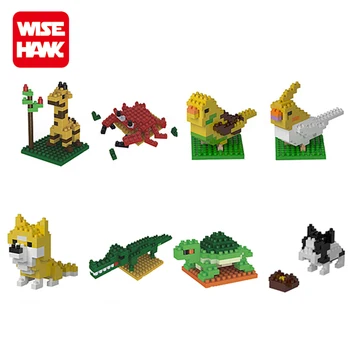 mini building blocks animals