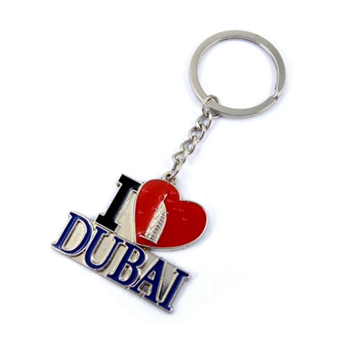 Oem Production Tourism Gift Dubai Souvenirs Key Ring Keychain Buy