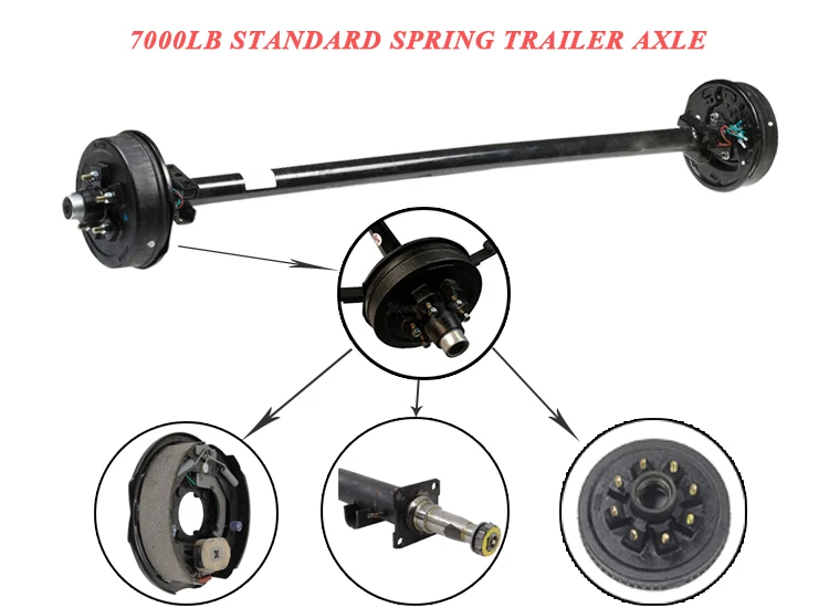 Trailer Axle With Electric Brakes.