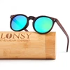 Newest design CE FDA certificated polarized bamboo arms logo frame sunglasses