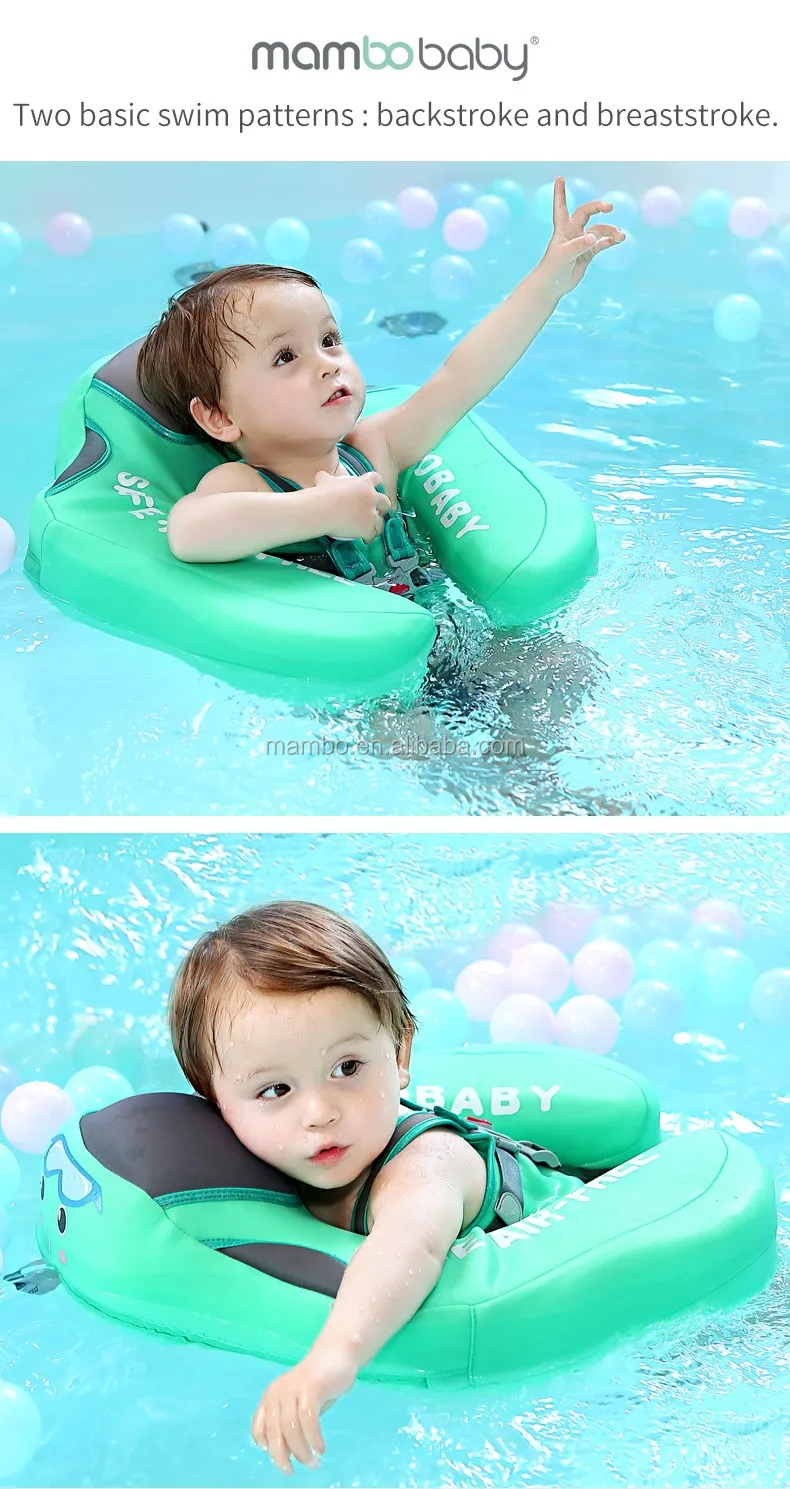 Mambo Baby Non-inflatable Baby Swimming Float Ring Swim Trainer Aid For
