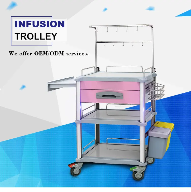 Factory Direct Sale Abs Medical Carts On Wheels With Drawers Buy