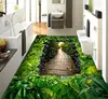 Walk Street In The Forest 3D Nature Floor Mural For Living Room