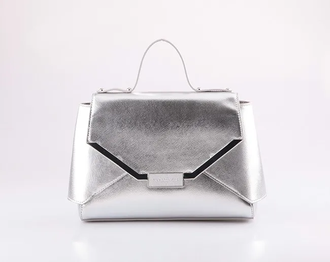 5292-New style best selling design fantastic silver metallic saffiano PU women shoulder bag