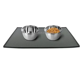 Non Slip Waterproof Pet Mat Silicone Cat Food Mat Dog Bowl Mat