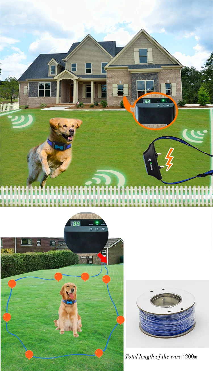 Dog Safety Portable Outdoor Fencing Boundary Control Visible Electric
