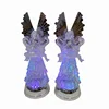 Custom Christmas Decor Led light water spinning Acrylic Angel figurine