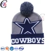 Chengxing custom cheap hat unisex fashion winter color jacquard knitted warm ski beanie hat winter cap for men