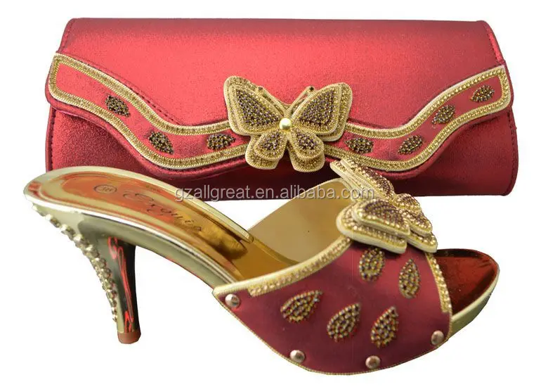 Italian Shoes And Bags To Match Women African Ab8332 3 Red